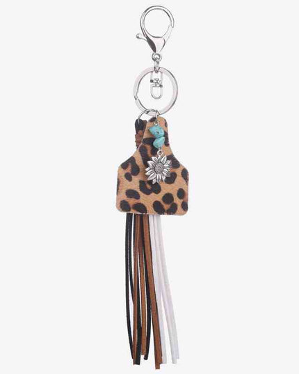 Turquoise Fringe Detail Key Chain