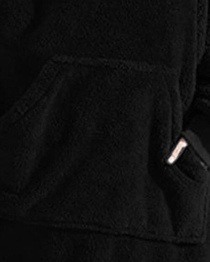 Long Sleeve Pocketed Hooded Lounge Top