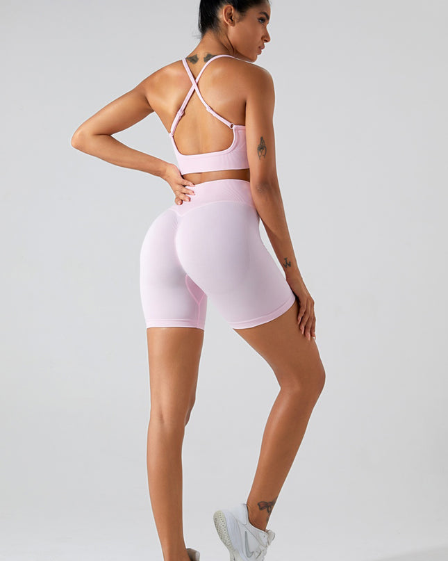 Crisscross Spaghetti Strap Active Cami