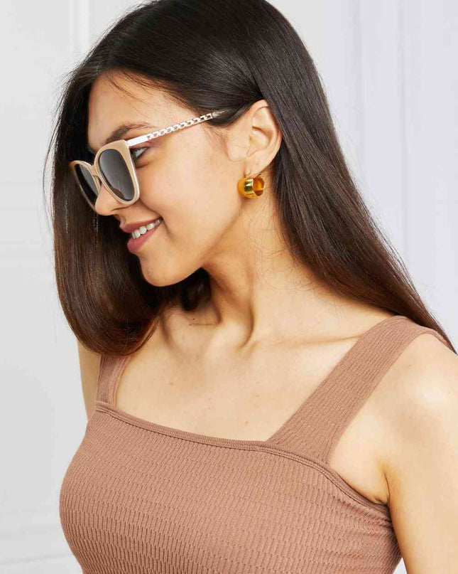 Cat-Eye Acetate Frame Sunglasses