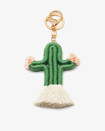 Assorted 4-Pack Hand-Woven Keychain with Clasp