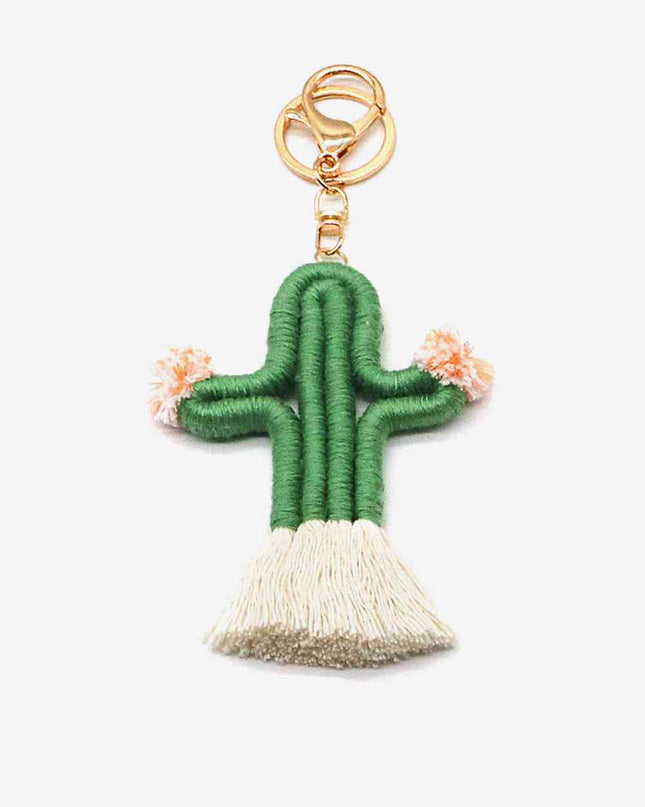 Assorted 4-Pack Hand-Woven Keychain with Clasp