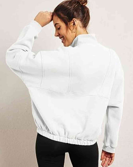 Half-Zip Long Sleeve Sweatshirt