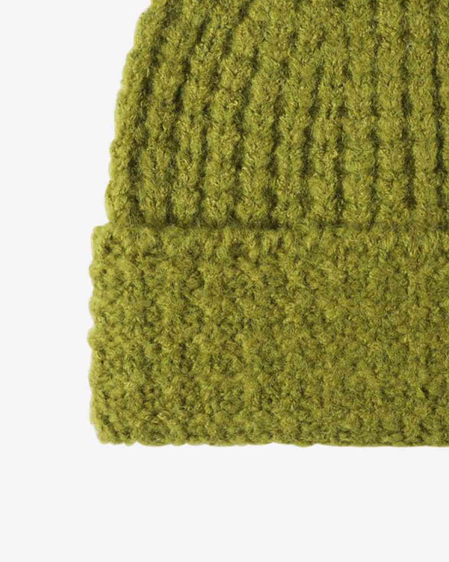Waffle-Knit Cuff Beanie