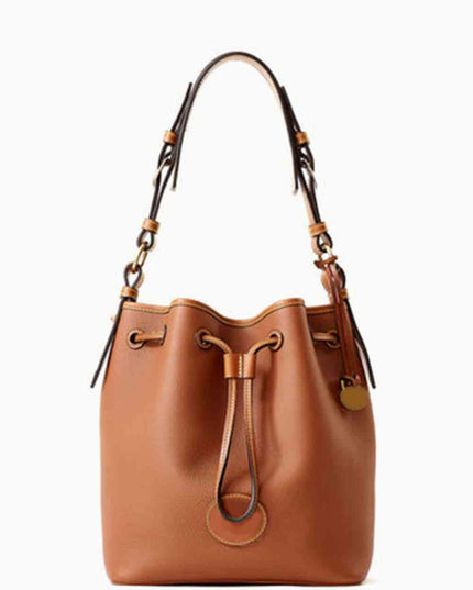 PU Drawstring Bucket Bag