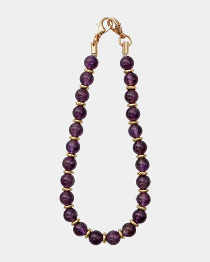 Beaded Natural Stone Key Chain