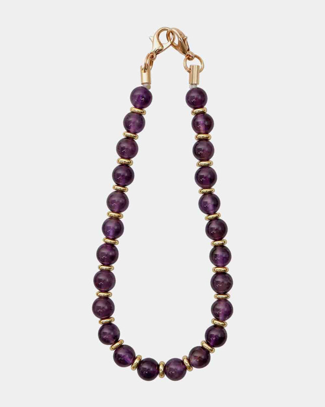 Beaded Natural Stone Key Chain