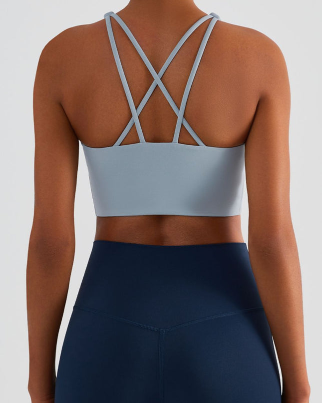 Chic Start Crisscross Back Sports Bra