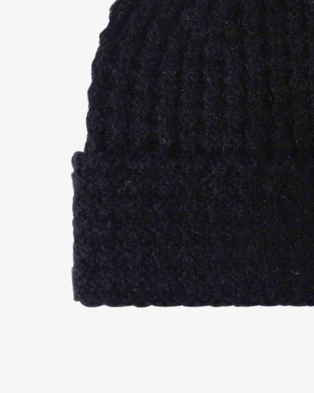 Waffle-Knit Cuff Beanie