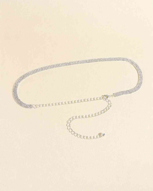 Rhinestones Alloy Belt
