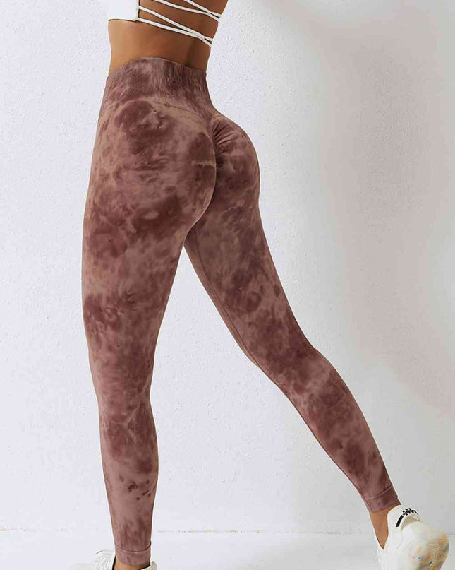 High Waist Tie-Dye Long Sports Pants