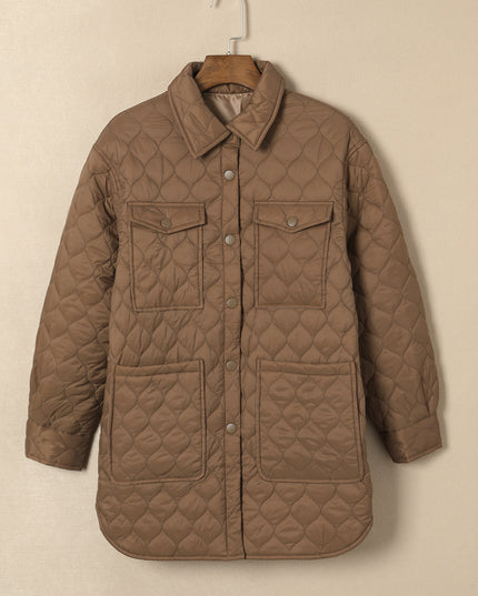 Snap Down Collared Winter Coat
