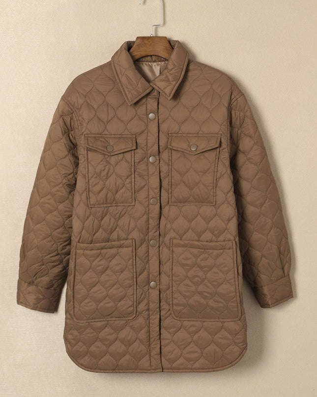Snap Down Collared Winter Coat