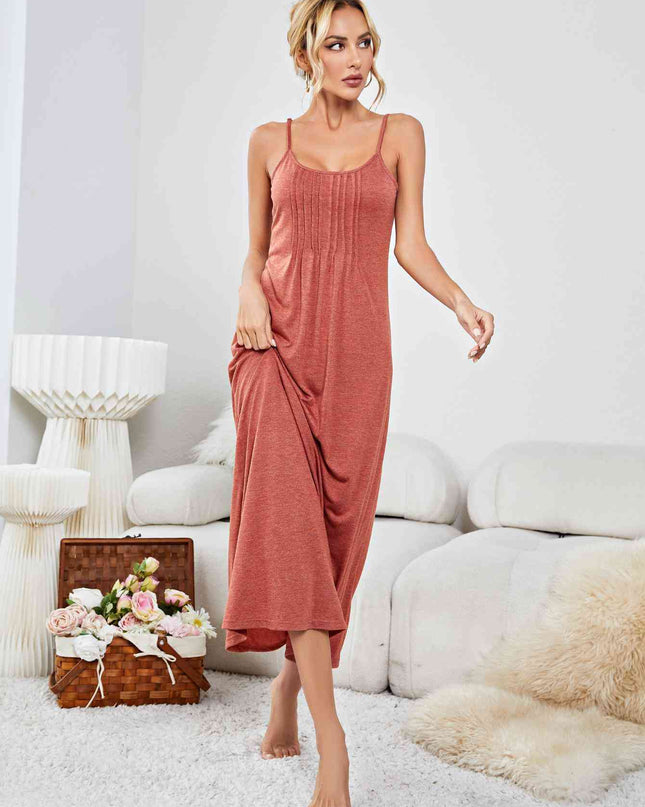 Scoop Neck Spaghetti Strap Night Dress