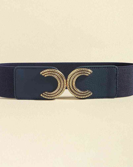 Double C Buckle Elastic Belt