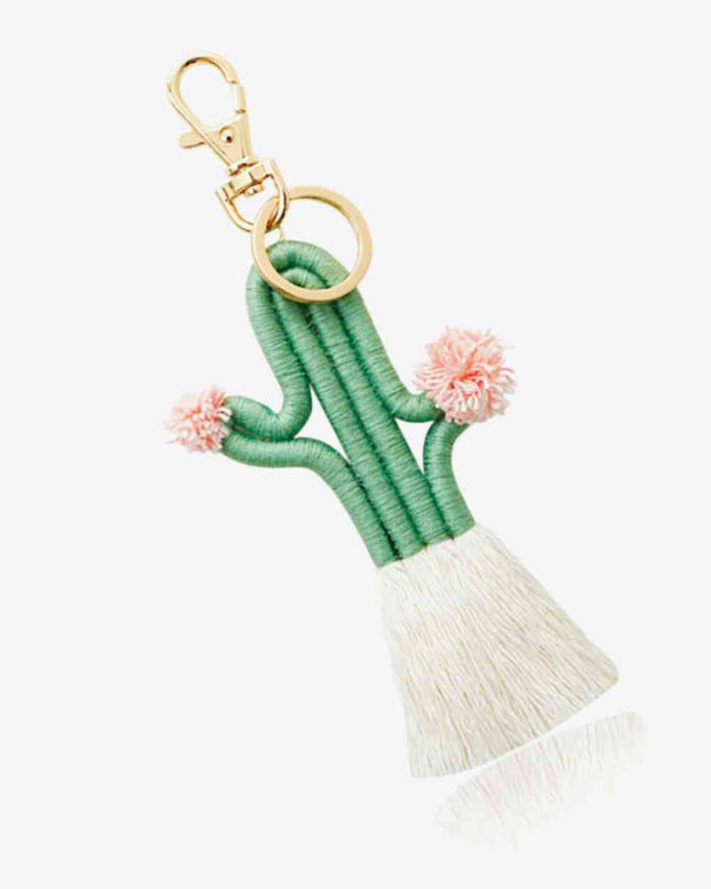 Cactus Keychain with Fringe