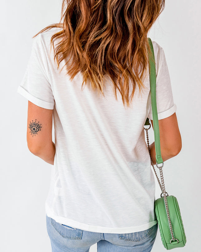 HAPPY EASTER Y'ALL Graphic Round Neck Tee