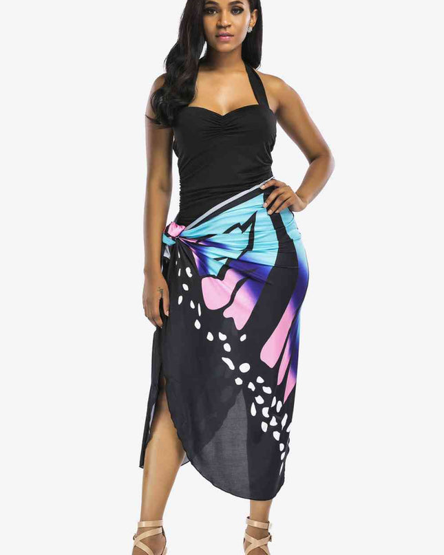 Butterfly Spaghetti Strap Cover Up