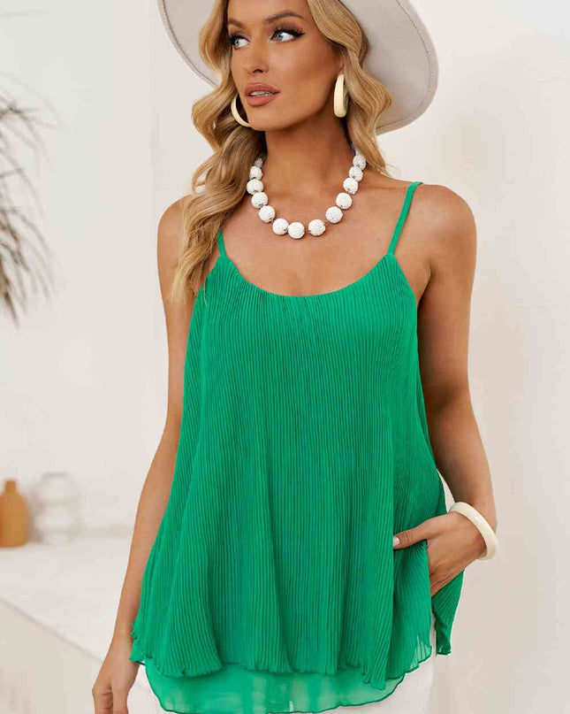 Spaghetti Strap Scoop Neck Cami