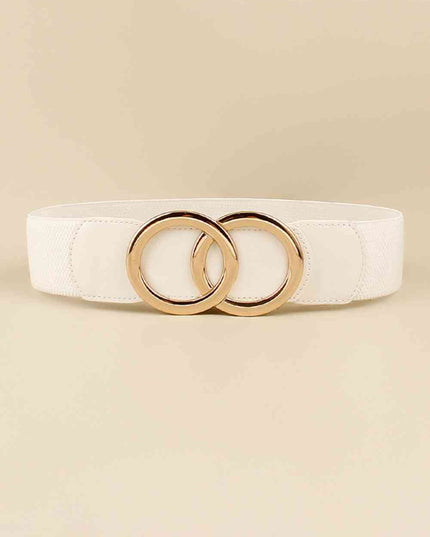 Zinc Alloy Buckle Elastic PU Belt