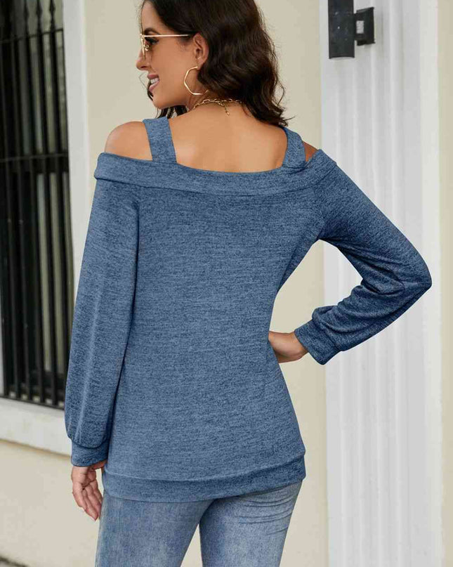 Cutout Cold-Shoulder Top