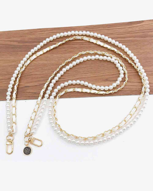 Pearl PU Crossbody Chain