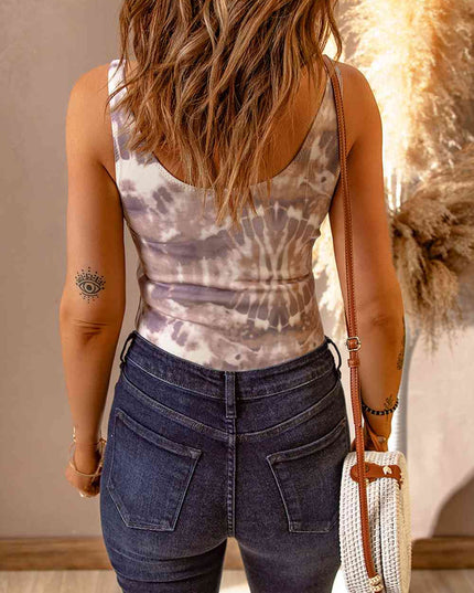 Tie-Dye Sleeveless Bodysuit