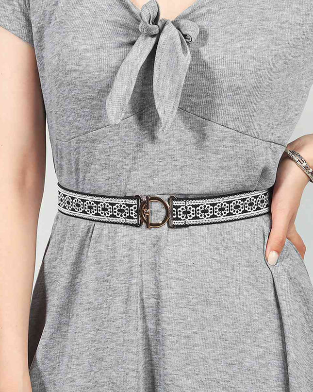 Toggle Clasp Elastic Belt