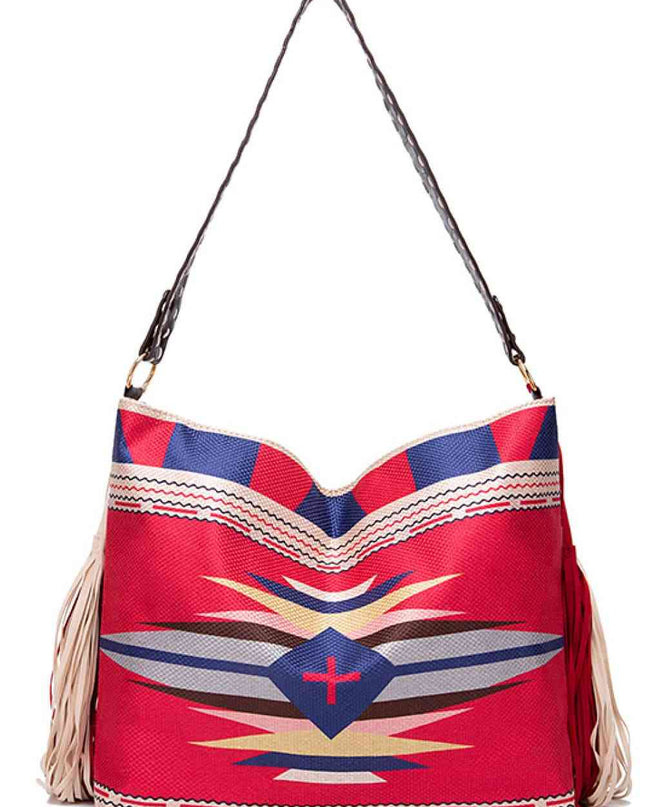 Geometric Canvas Tote Bag