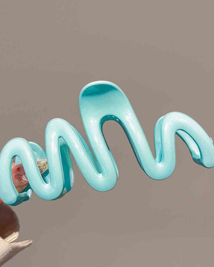 Resin Wave Hair Claw Clip