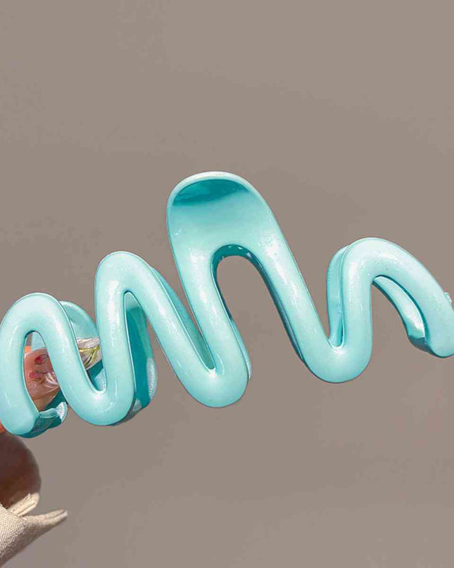 Resin Wave Hair Claw Clip