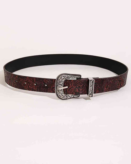 Textured PU Leather Belt