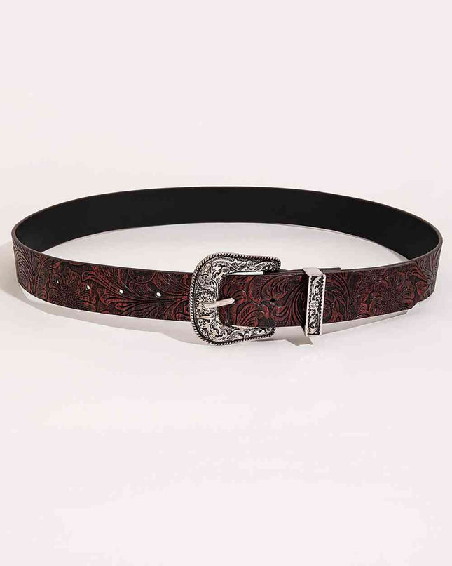 Textured PU Leather Belt