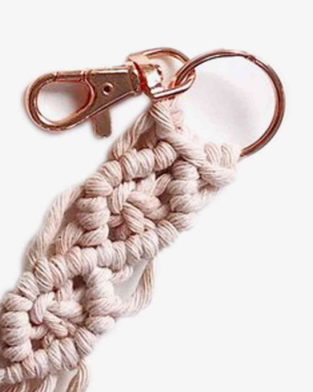 Assorted 4-Pack Macrame Fringe Keychain