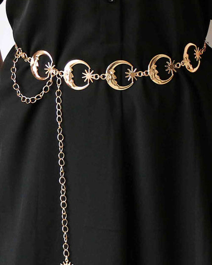 Sun and Moon Alloy Belt