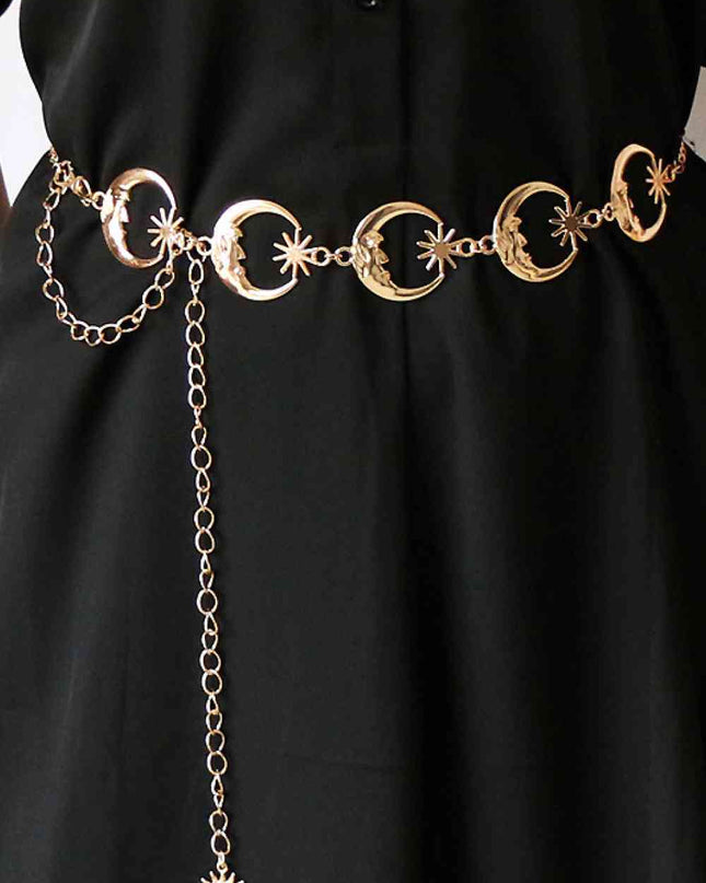 Sun and Moon Alloy Belt