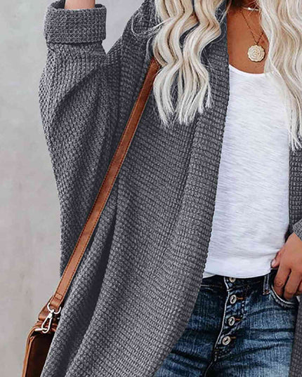Open Front Long Sleeve Cardigan
