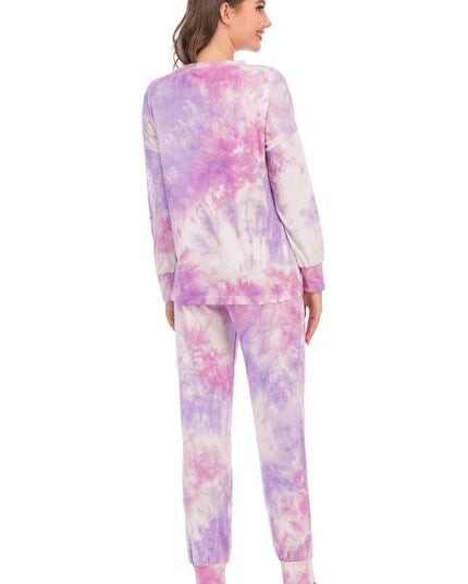 Tie-Dye Top and Pants Lounge Set