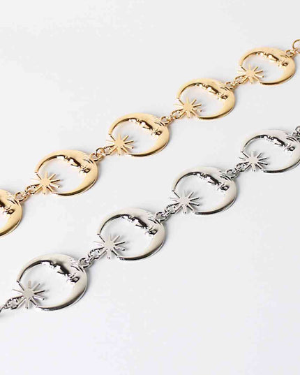 Sun and Moon Alloy Belt