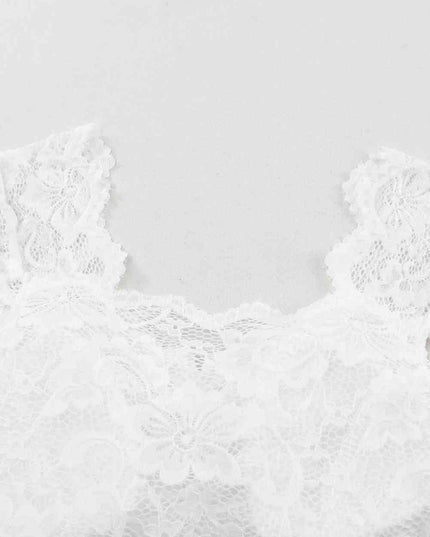 Ruched Sweetheart Neck Lace Bodysuit