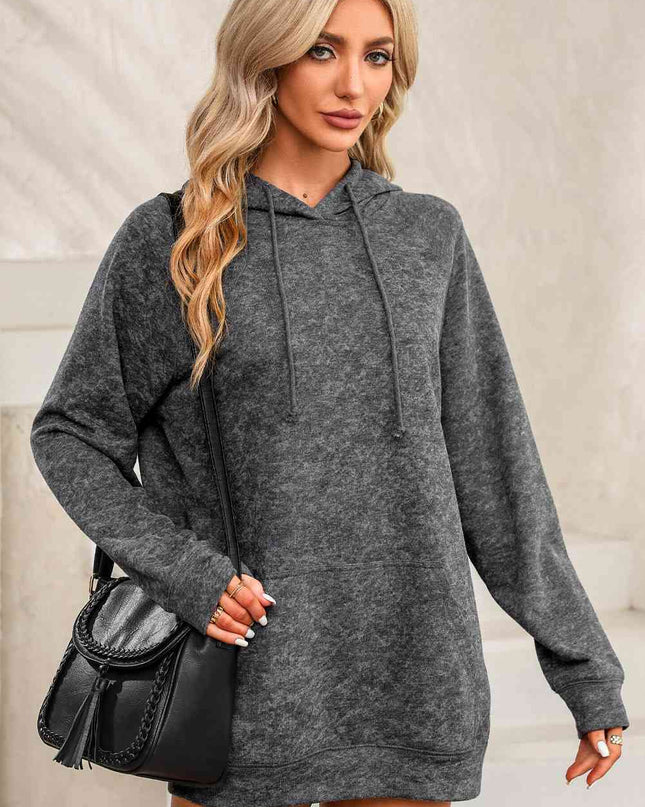Long Sleeve Front Pocket Hoodie