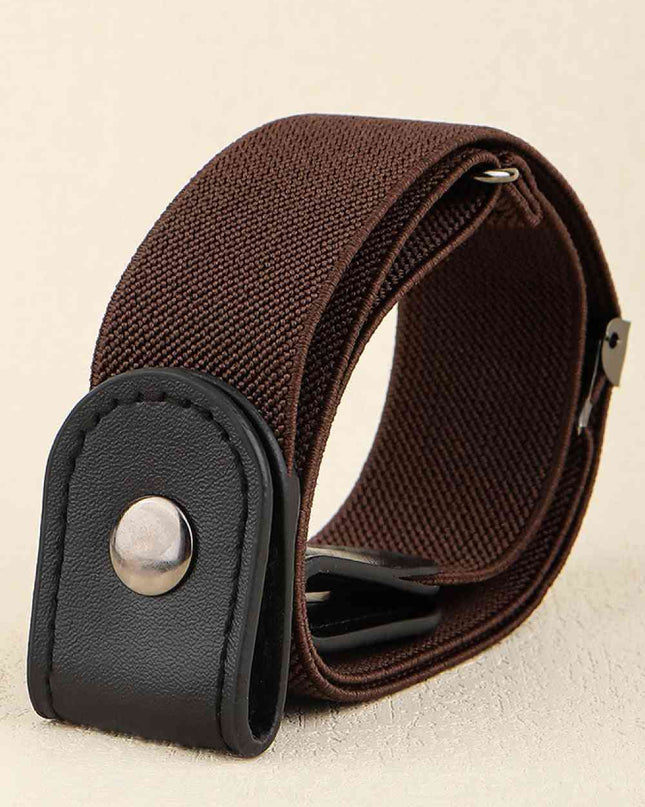 PU Elastic Snap Closure Belt