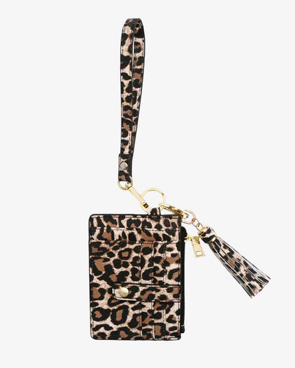 Printed Tassel Keychain with Wallet