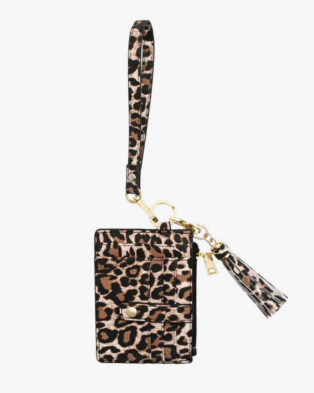 Printed Tassel Keychain with Wallet