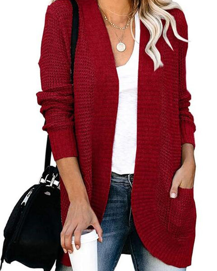 Open Front Long Sleeve Cardigan