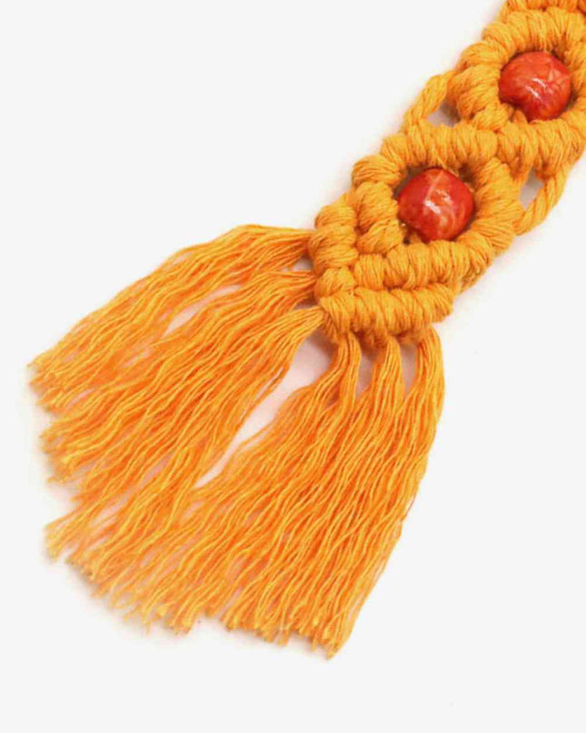 Assorted 4-Pack Handmade Macrame Fringe Keychain