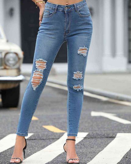 Distressed Skinny Jeans