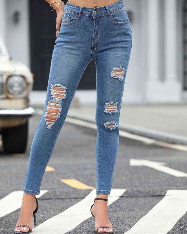 Distressed Skinny Jeans