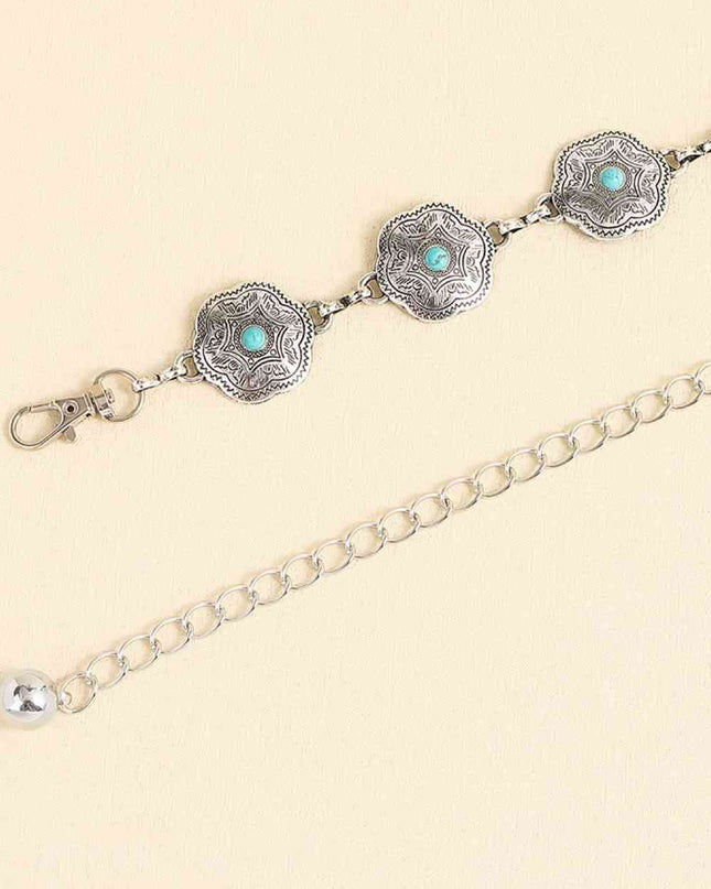 Vintage Turquoise Alloy Belt