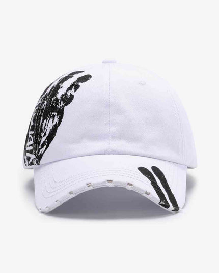 VIBRA Graphic Distressed Adjustable Baseball Cap